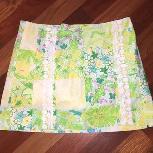 LILY PULITZER WIMENS SIZE 6 SKORT